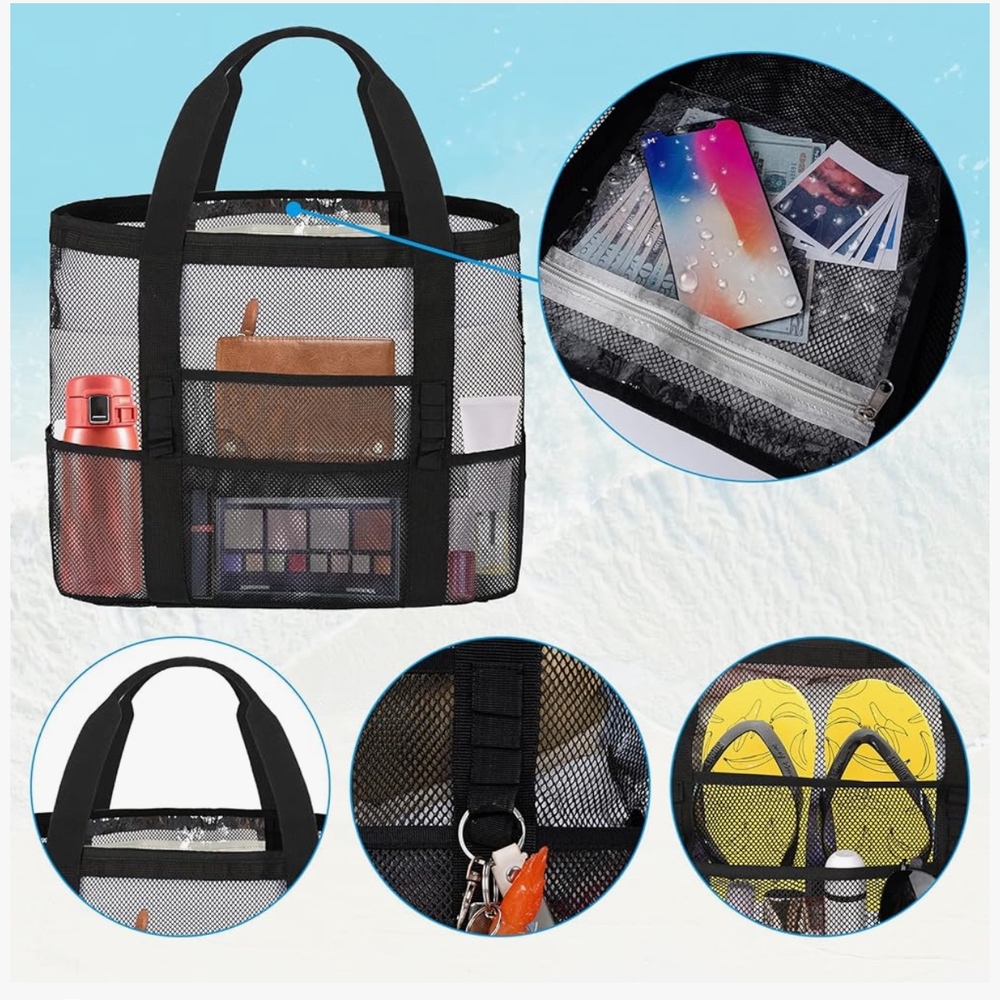 COPY - Extra large tote bag. Blue.